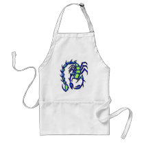 BLUE AND GREEN SCORPION aprons