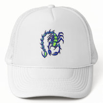 BLUE AND GREEN SCORPION HATS