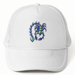 BLUE AND GREEN SCORPION hats