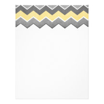 Blue and Green Zig Zag Pattern Letterhead Template