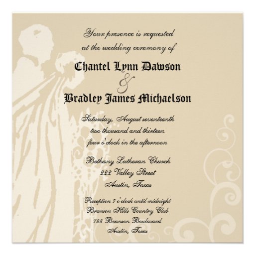 Blue and Ivory Once Upon a Time Invitation