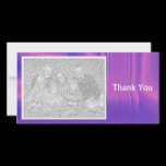Blue and Magenta Shadowed photo cards