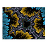 Blue and Orange Coral Postcard