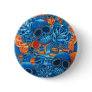 Blue and Orange Skulls Pin