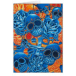 Blue and Orange Skulls Cards