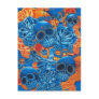Blue and Orange Skulls Postcards