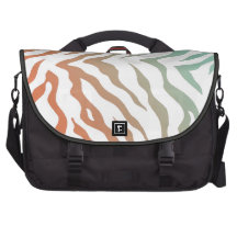 Blue and Orange Zebra Stripes Bag For Laptop