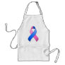 Blue and Pink Awareness Ribbon Apron
