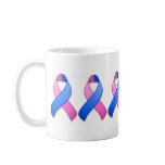 Blue and Pink Awareness Ribbon Mug