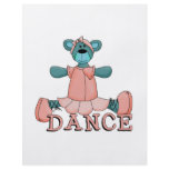 Blue and Pink Ballerina Dance Bear Flyer
