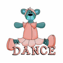 Blue and Pink Ballerina Dance Bear photo sculptures by cutespot Blue and Pink Ballerina Dance Bear photo sculptures