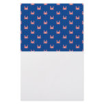 Blue and Pink Crab Pattern Stationery Paper