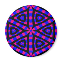 Blue and Pink Floral Design Magnet magnets