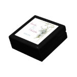 Blue and pink forget me nots keepsake box