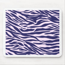 blue and pink zebra mousepads