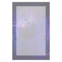 Blue and Purple Circles Stationery Paper
