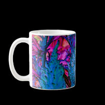 Blue and Purple Floral Flow Mug mugs