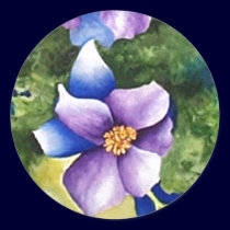 Blue and Purple Flowers stickers
