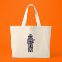 blue and purple goofy mummy bags