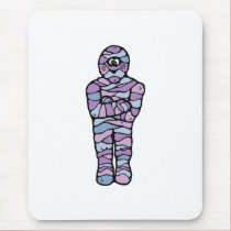 blue and purple goofy mummy mousepads