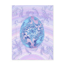 Blue and Purple Painted Egg postcards