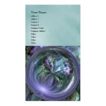 Blue and Purple Pastels Brush Stroke Abstract Business Card Templates