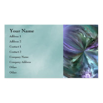 Blue and Purple Pastels Brush Stroke Abstract Business Card