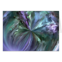 Blue and Purple Pastels Brush Stroke Abstract Card
