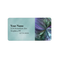 Blue and Purple Pastels Brush Stroke Abstract Labels