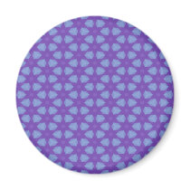 Blue and Purple Pattern Magnet