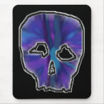 Blue and Purple Skull. Mouse Pads