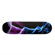 blue and purple smoke skateboards