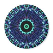 Blue and Purple Star Magnet by Rajee1 Blue and Purple Star Magnet