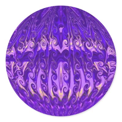 BLUE AND PURPLE SWIRLS GLOBE STICKERS by KABSANNIE