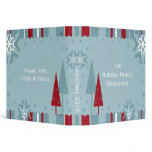Blue and Red Holiday Photo Album binders