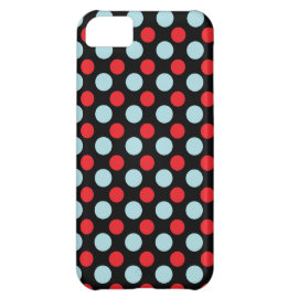 Blue and Red Polka Dots Pattern Gifts iPhone 5C Cases