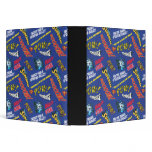 Blue and Red Pow! binders