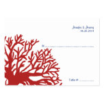 Blue and Red Tropical Fish Seating Card Business Cards