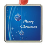 Blue and Silver Christmas Baubles Christmas Ornaments
