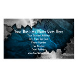 Blue and Silver Grunge Metal/Stone Design Business Cards