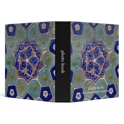 Blue and Turquoise Maiolica Tiles Binder by SabineSt