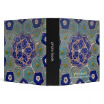 Blue and Turquoise Maiolica Tiles Binder