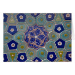 Blue and Turquoise Maiolica Tiles Card