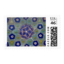 Blue and Turquoise Maiolica Tiles Postage