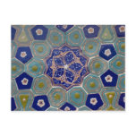 Blue and Turquoise Maiolica Tiles Post Card