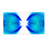 Blue and White Abstract labels