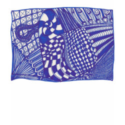 Blue and white abstract Zentangle shirts shirt
