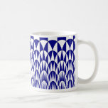 Blue and White Arches Mug mugs
