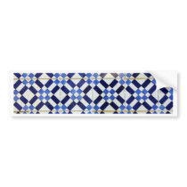 Blue and White Azulejo Bumper Stickers