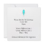 Blue and White Bird. Budgie. Custom Invitation